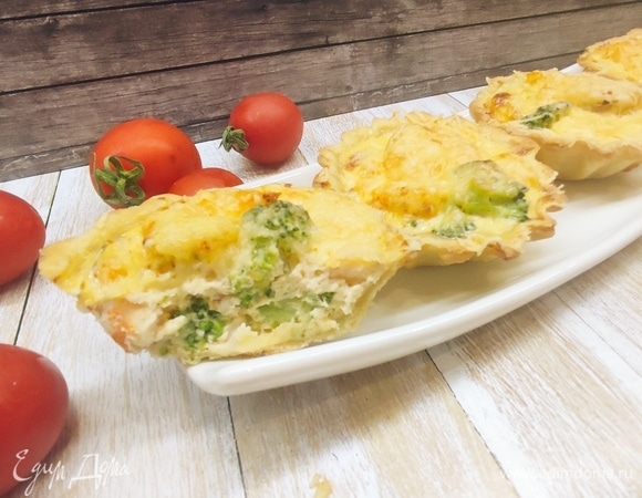 Закуска из креветок в тарталетках Закуска из креветок в тарталетках