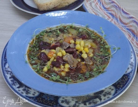 Мексиканский фасолевый суп
