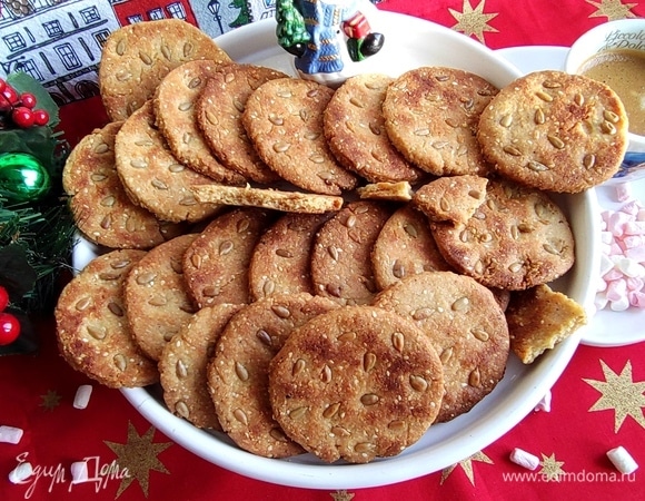Кунжутно-арахисовое печенье