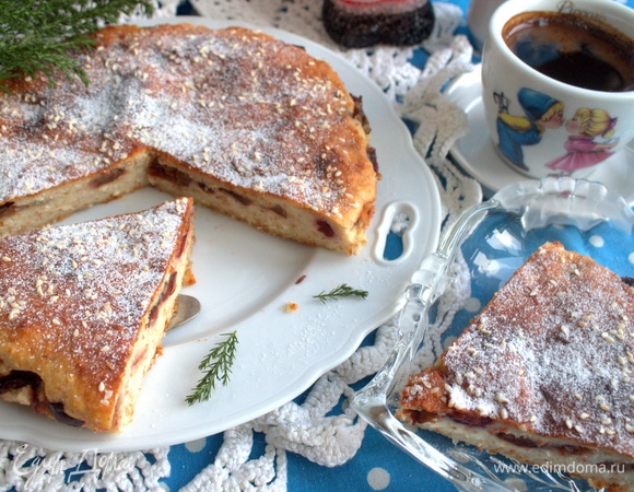 Творожник со сливами Творожник со сливами