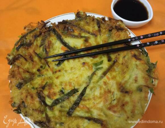 Корейский блин хэмуль паджон Корейский блин хэмуль паджон