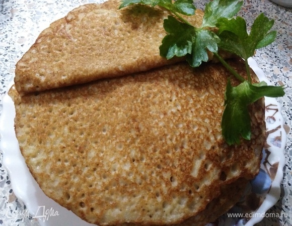 Луковые блинчики на ржаной муке