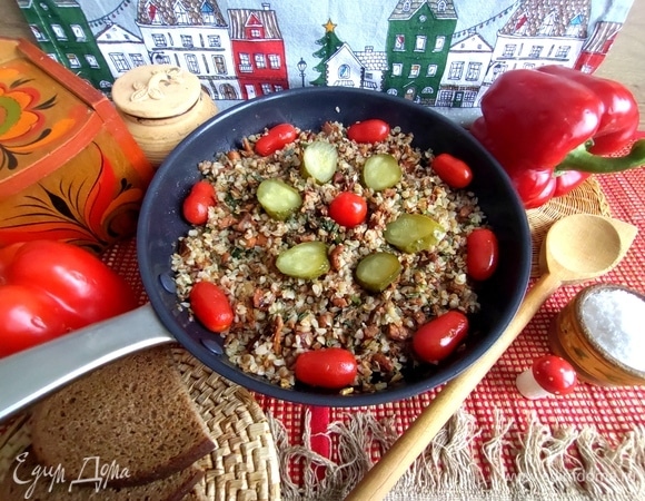 Гречневая каша с лисичками Гречневая каша с лисичками