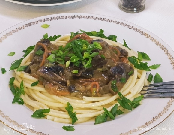 Постная подливка с грибами