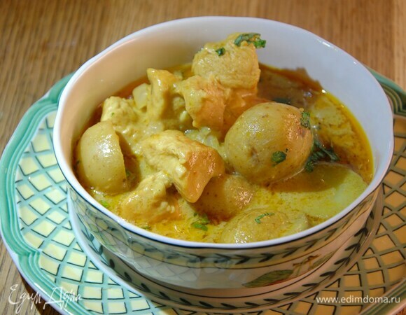 Карри из курицы с картофелем