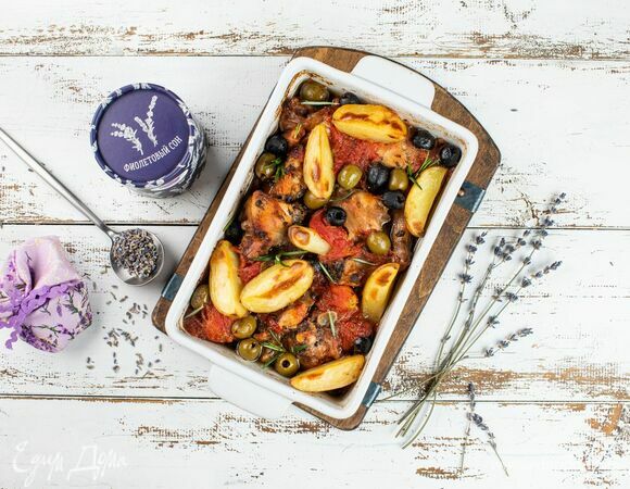 Кролик, запеченный с можжевельником и лавандой Кролик, запеченный с можжевельником и лавандой