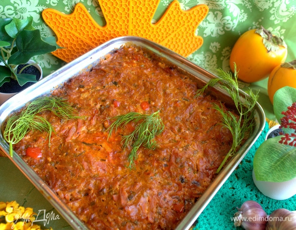 Тефтели под овощной заливкой