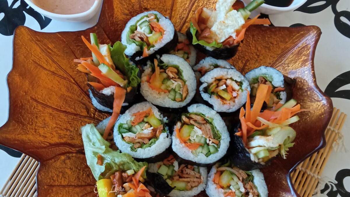 Кимпаб с соевым мясом