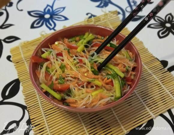 Фунчоза с овощами