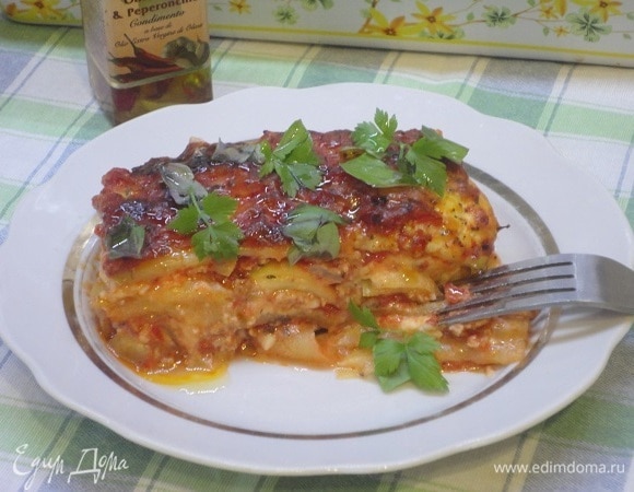 Лазанья из цукини