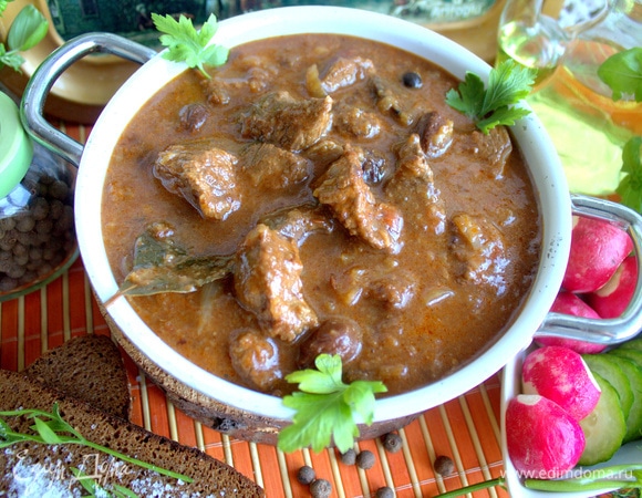 Мясо с хлебом по-еврейски Мясо с хлебом по-еврейски