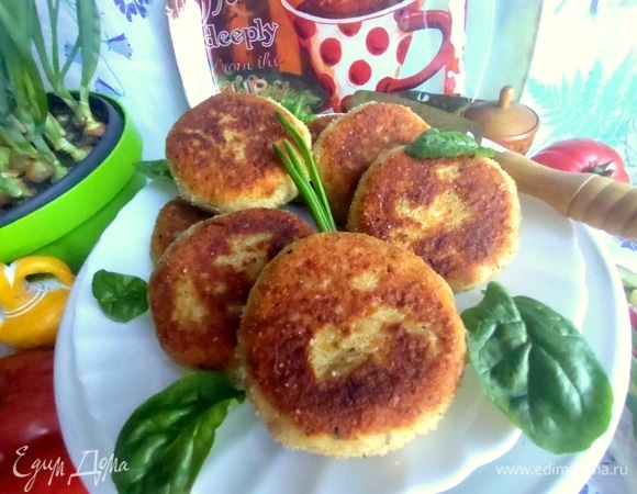 Котлеты картофельные с лососем