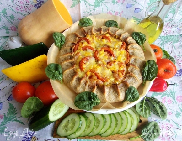 Галета с сыром и овощами Галета с сыром и овощами