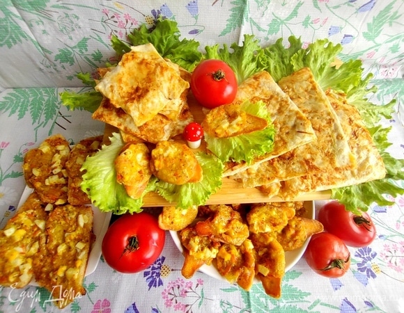 Закуска с сыром в лаваше