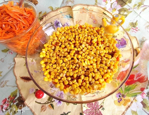 Слоеный салат с кускусом