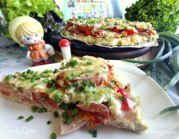 Пицца на основе из курицы Пицца на основе из курицы