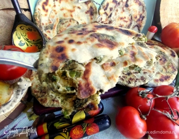 Китайские лепешки с зеленью Китайские лепешки с зеленью