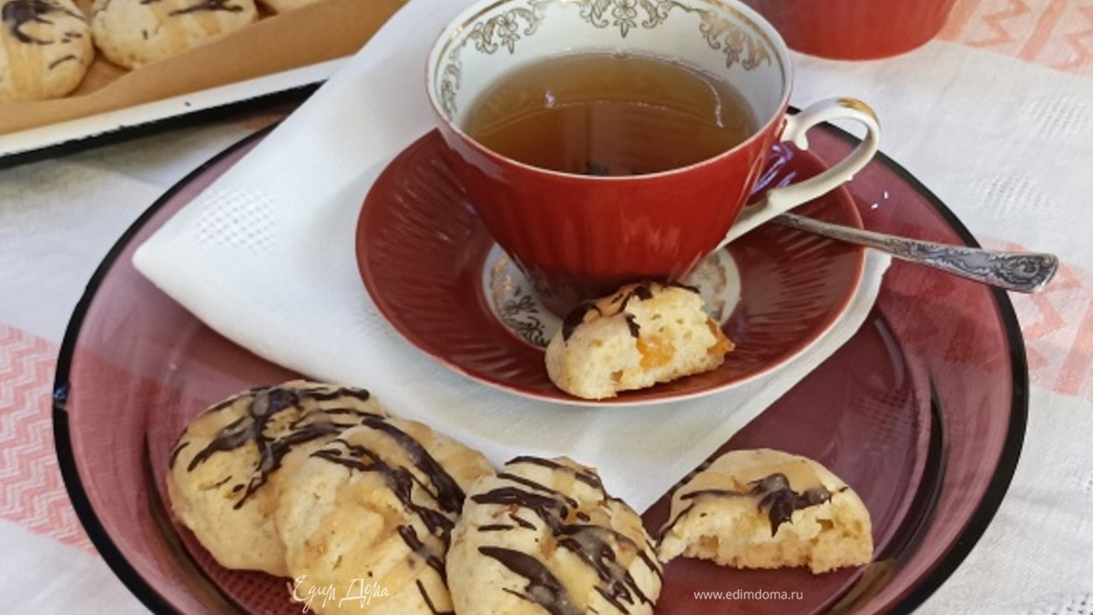 Апельсиновое печенье с цукатами