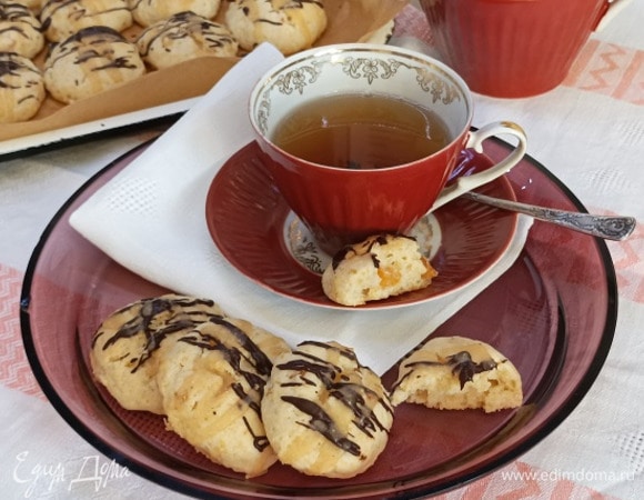 Апельсиновое печенье с цукатами Апельсиновое печенье с цукатами