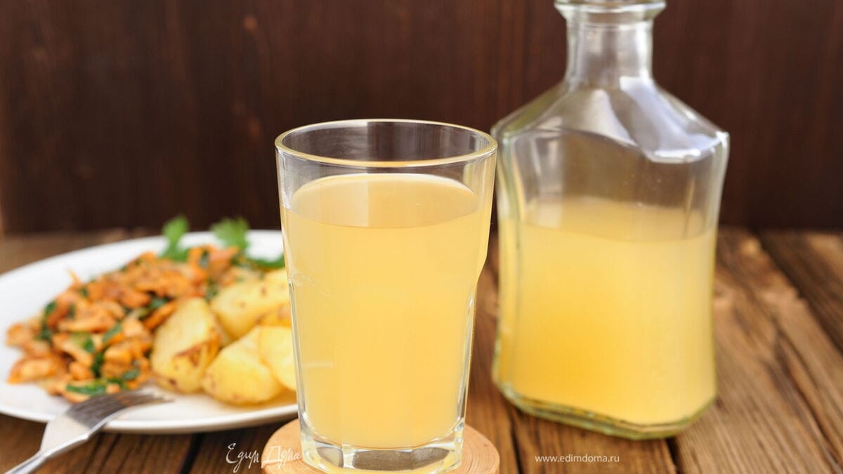 Белый квас из ржаной муки