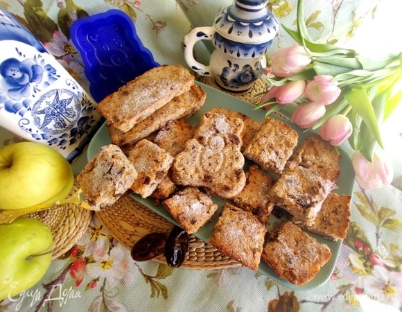 Кокосовое печенье с яблоком