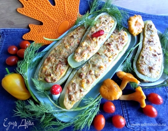 Кабачки с лисичками