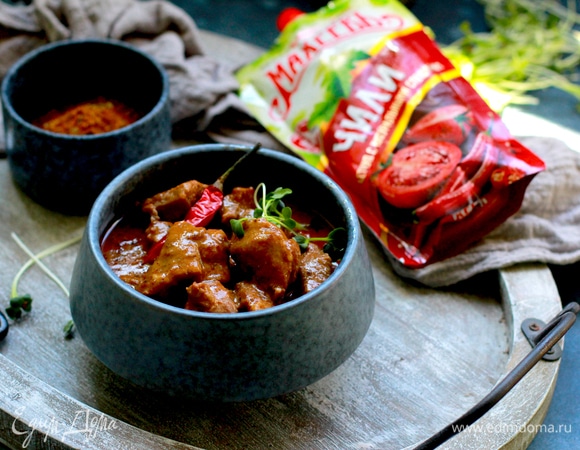 Баранина в кокосовом молоке по-цейлонски Баранина в кокосовом молоке по-цейлонски