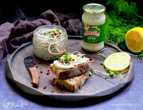 Паштет из копченой скумбрии с хреном