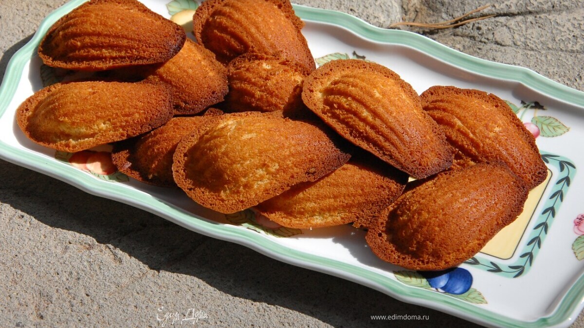 Печенье «мадлен» с бергамотом и медом