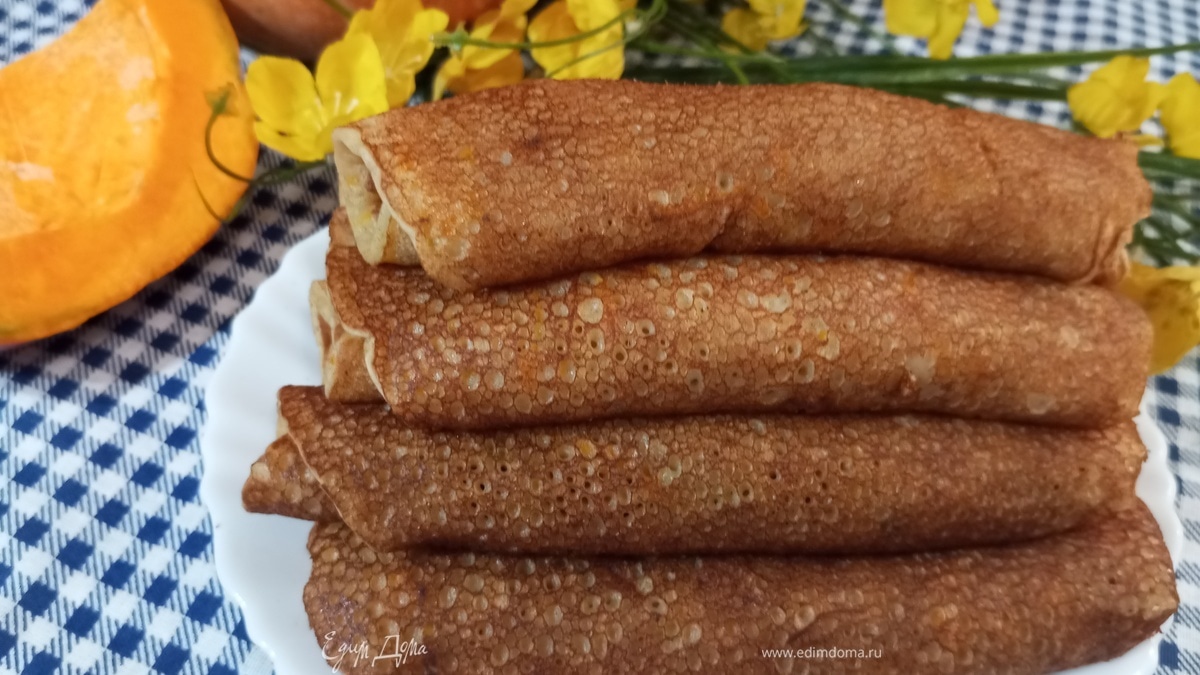 Блинчики с тыквой