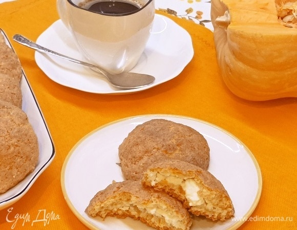 Тыквенное печенье-чизкейк Тыквенное печенье-чизкейк
