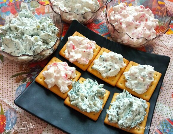 Три намазки из рикотты