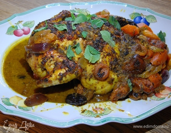 Курица в маринаде шермула 