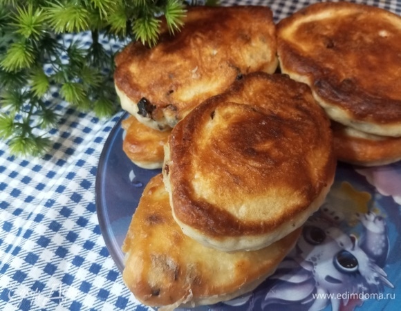 Оладьи с черносливом