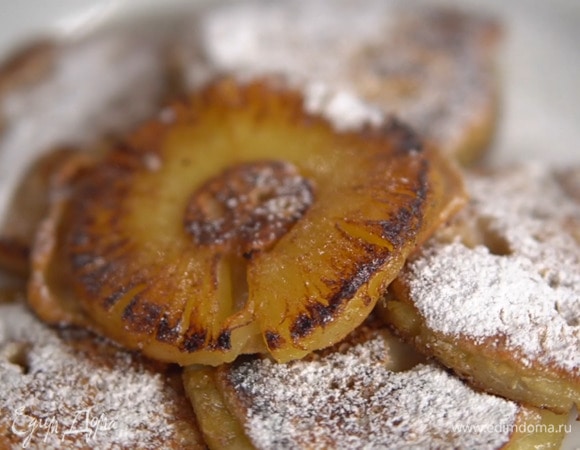 Ореховые оладушки с ананасами Ореховые оладушки с ананасами