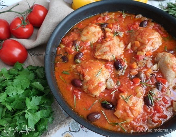 Курица по-охотничьи «Каччиаторе»