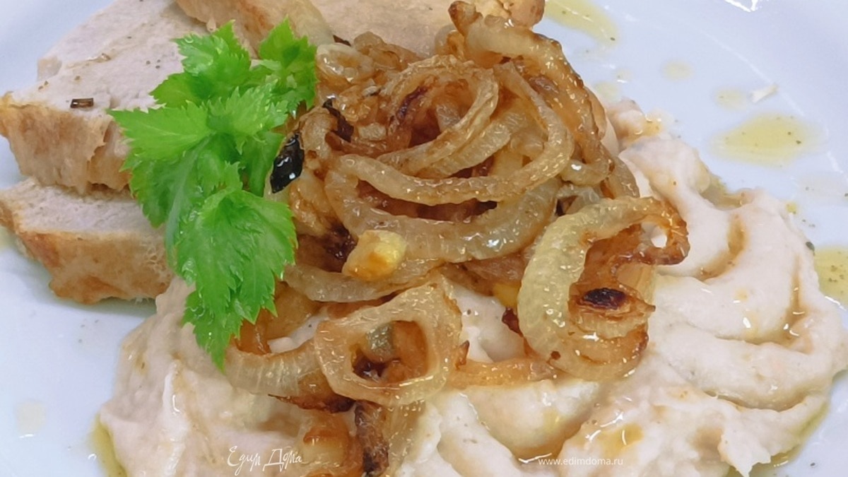 Пюре из белой фасоли по-румынски