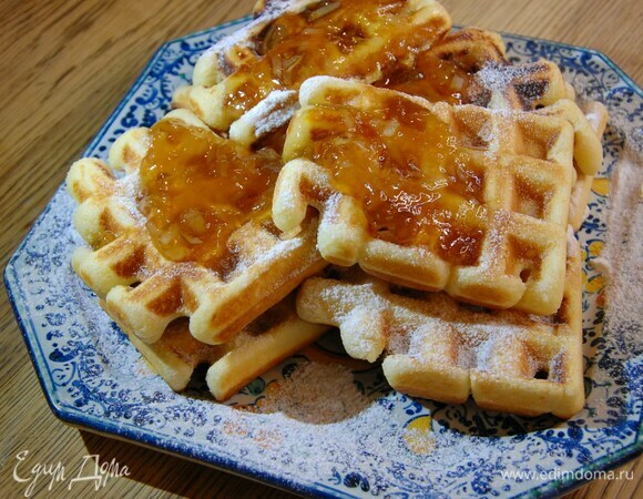 Домашние лимонные вафли Домашние лимонные вафли