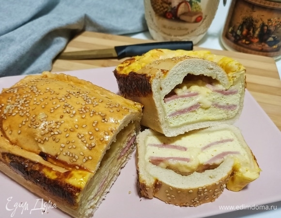 Пирог с ветчиной и рикоттой 