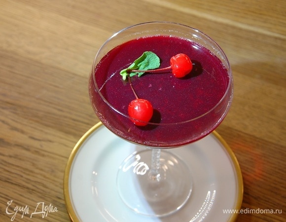 Желе из вишни и апельсина Желе из вишни и апельсина