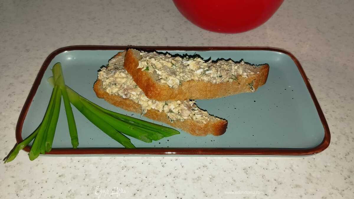 Паштет из консервированной сельди
