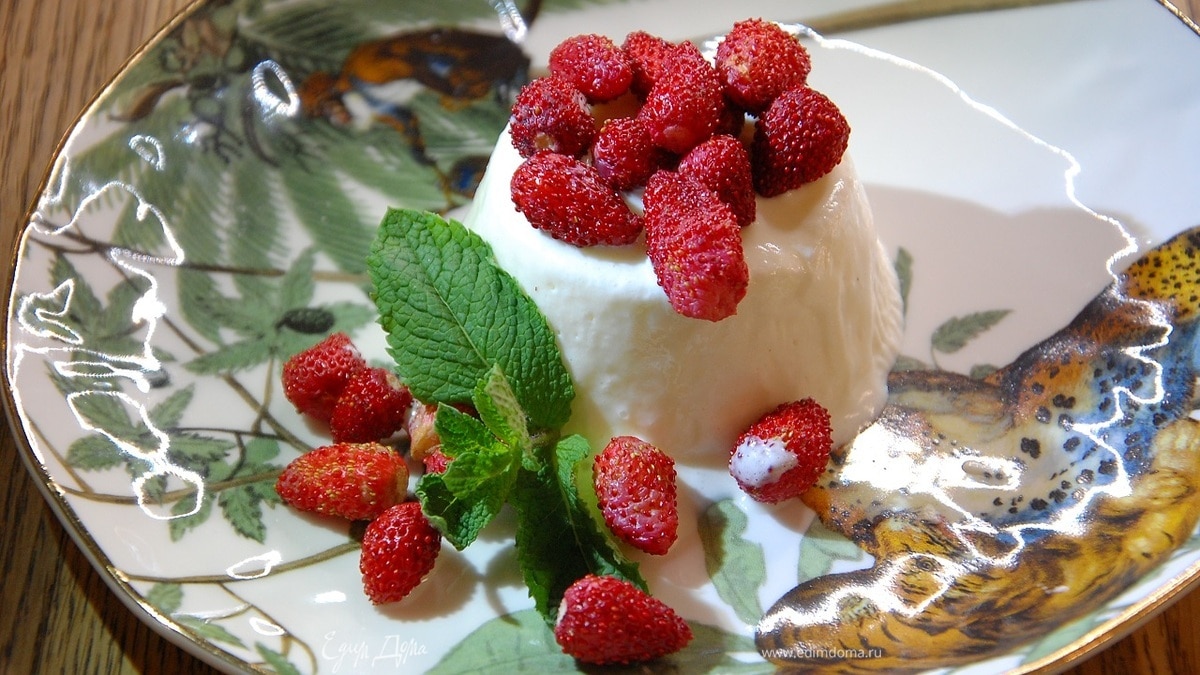 Ванильное семифреддо на перепелиных яйцах