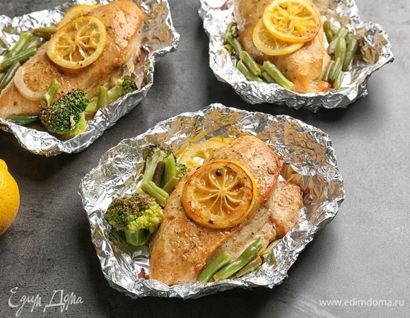 Индейка, запеченная в фольге Индейка, запеченная в фольге