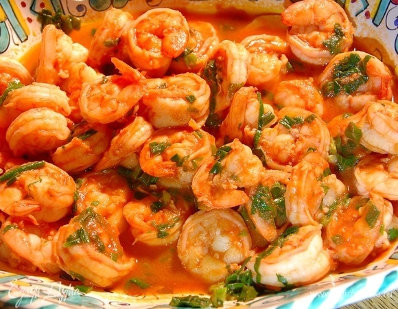 Креветки в остром соусе Креветки в остром соусе