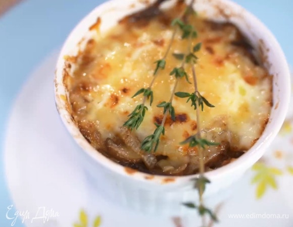 Жульен с курицей и шампиньонами
