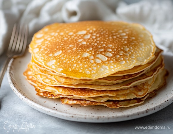 Постные блины на кипятке