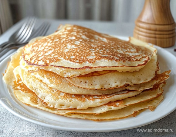 Рецепт постных блинов без молока