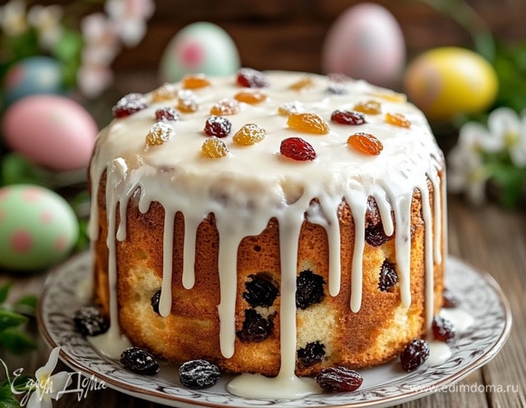 Простой творожный кулич Простой творожный кулич