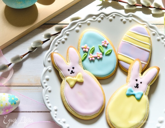 Пасхальные печенья с глазурью Пасхальные печенья с глазурью