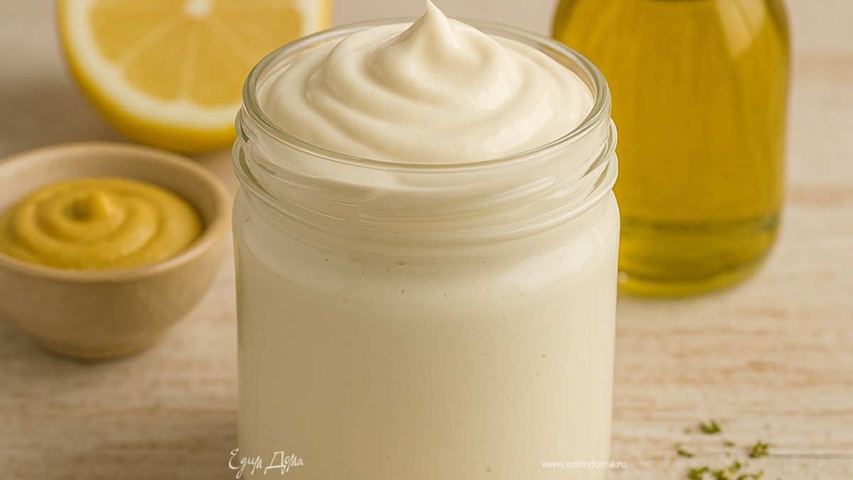 Домашний постный майонез в блендере